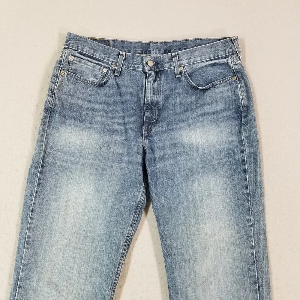 Levi's 514 jeans men's 36x32 regular fit straight blue denim pants